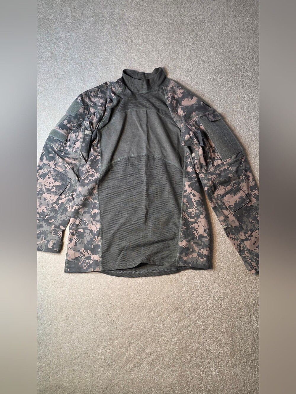 Team Soldier Certified Gear Advanced Combat Digital Camo Long Sleeve Padded M